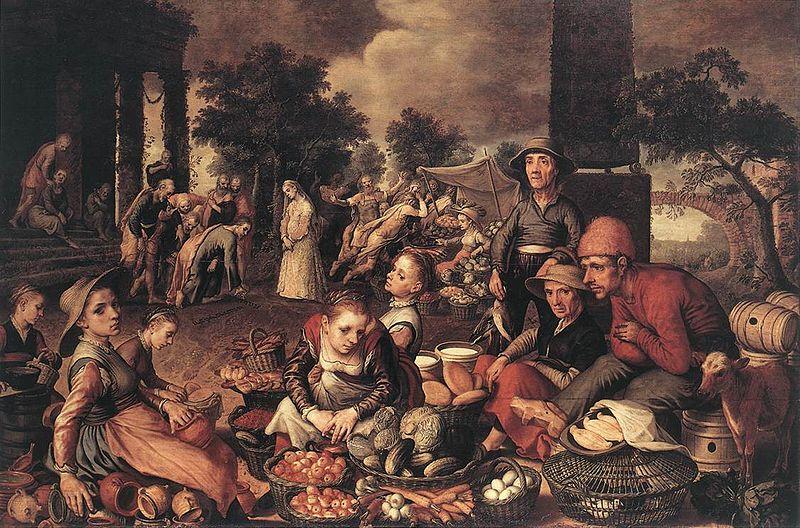 Pieter Aertsen Christ and the Adulteress oil painting picture